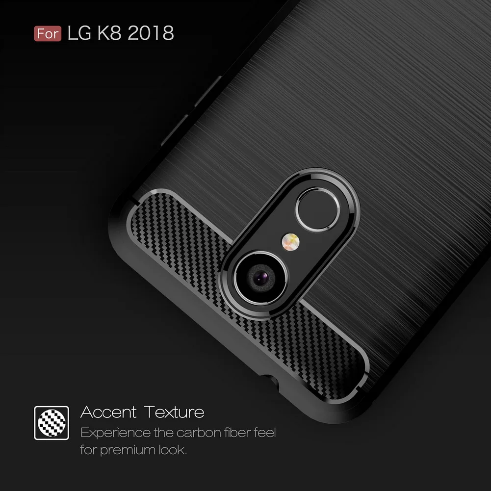 Роскошный Матовый чехол s для LG K8 2018 Ультратонкий Мягкий силиконовый из