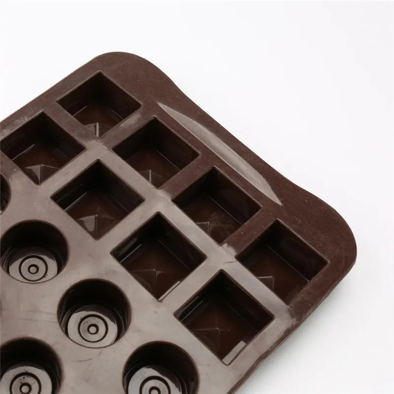 Круглая и квадратная шоколадная посуда ручной работы силиконовая форма для