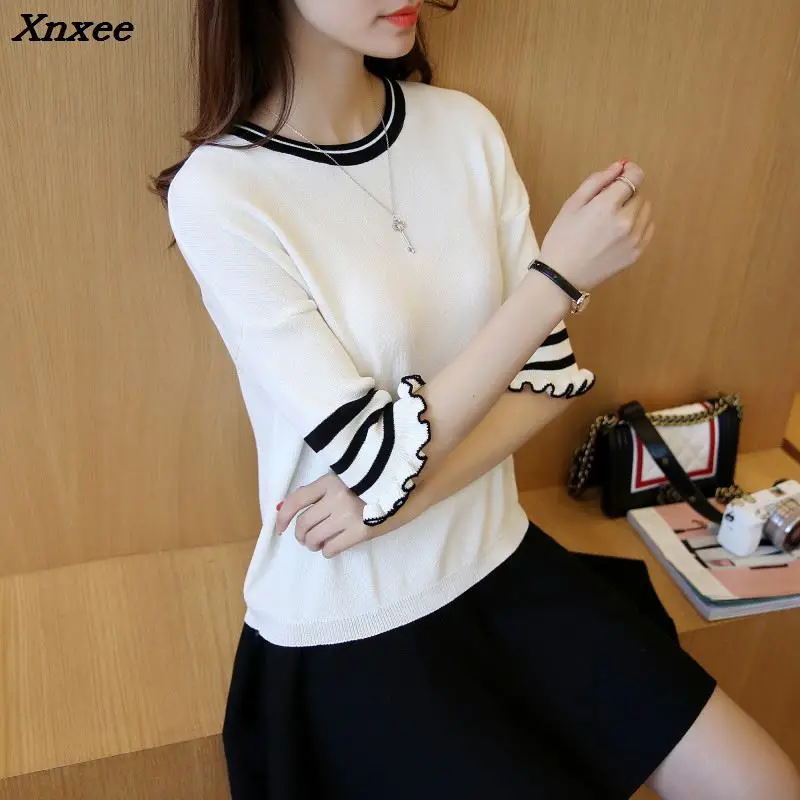 Новинка лета 2018 женский свободный свитер с рукавами необычное короткое пальто до