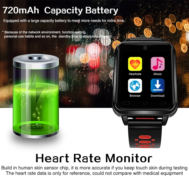 Смарт-часы с GPS водонепроницаемые 720 мА · ч bluetooth Пульсометром | Электроника