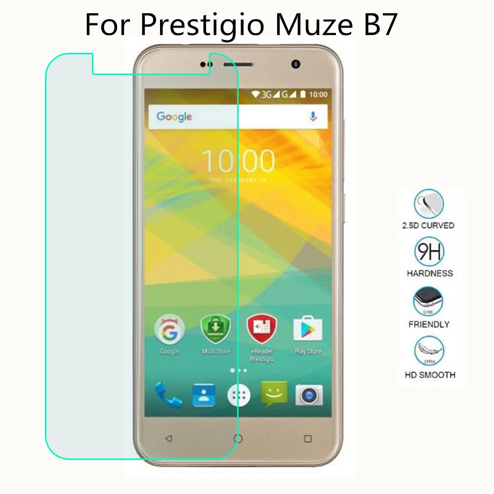Закаленное защитное стекло для Prestigio Grace M5 P7 LTE Z5 P5 Muze X5 LTE B3 B7 Защитная пленка для экрана - Цвет: For Muze B7