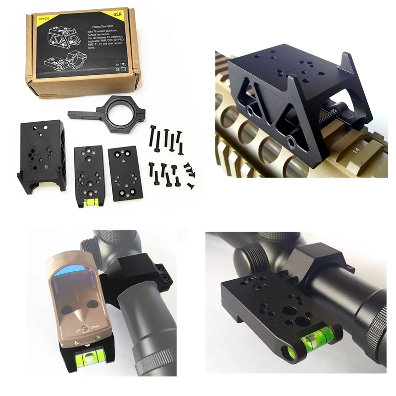 Многофункциональное крепление для DOC/RMR/DP PRO/T1/T2 Red Dot установленное базовое Picatinny