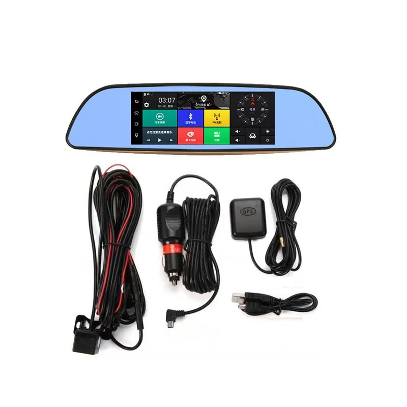 3g Видеорегистраторы для автомобилей + Android 5 0 Bluetooth gps FM передатчик Двойной