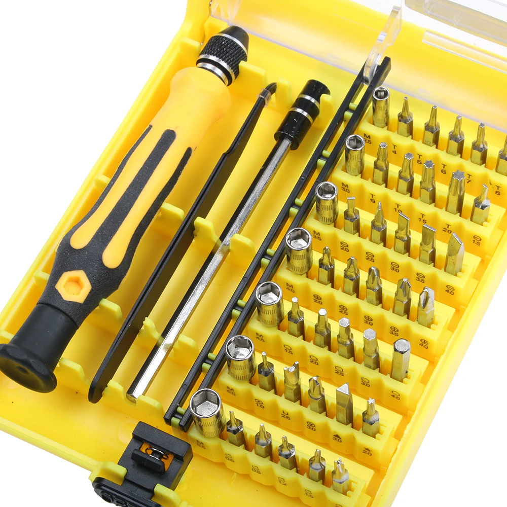 

Precision 45 In 1 Electron Torx MIni Magnetic Screwdriver Tool Set hand tools Kit Opening Repair Phone Multifunction Tools LUBAN