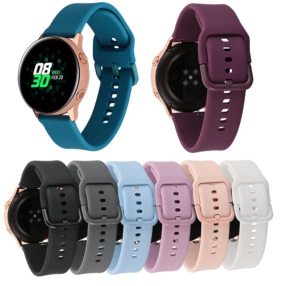 20 мм силиконовый ремешок для часов samsung Galaxy Watch 42 мм/gear Sport/Garmin Vivoactive 3/Vivoactive 3 Music/Forerunner 645 ремешок