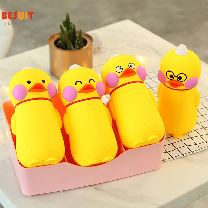 Food Grade Stainless Steel insulated Thermos Duck Portable Thermal Insulated Mug Children Drinking Bottle Nice Gift For student | Дом и сад