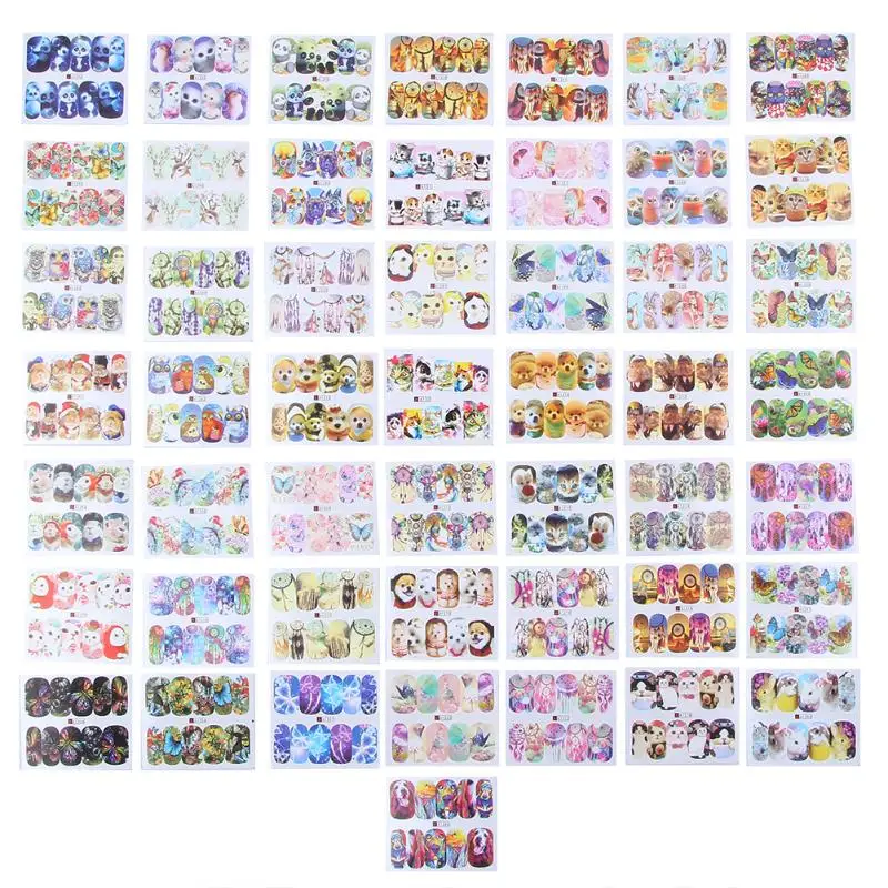 50 шт. наклейки для ногтей|water transfer decals|nail art stickersart stickers |