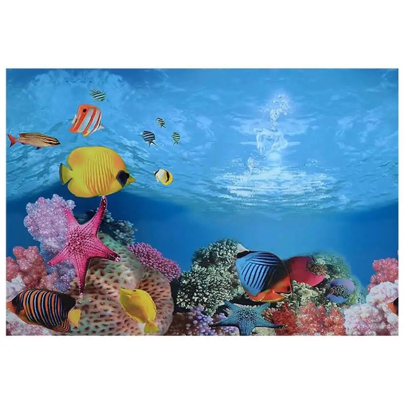 9095 23 3 &quotx 60&quot двусторонняя аквариум плакат Морской Мир/море кровать дерево