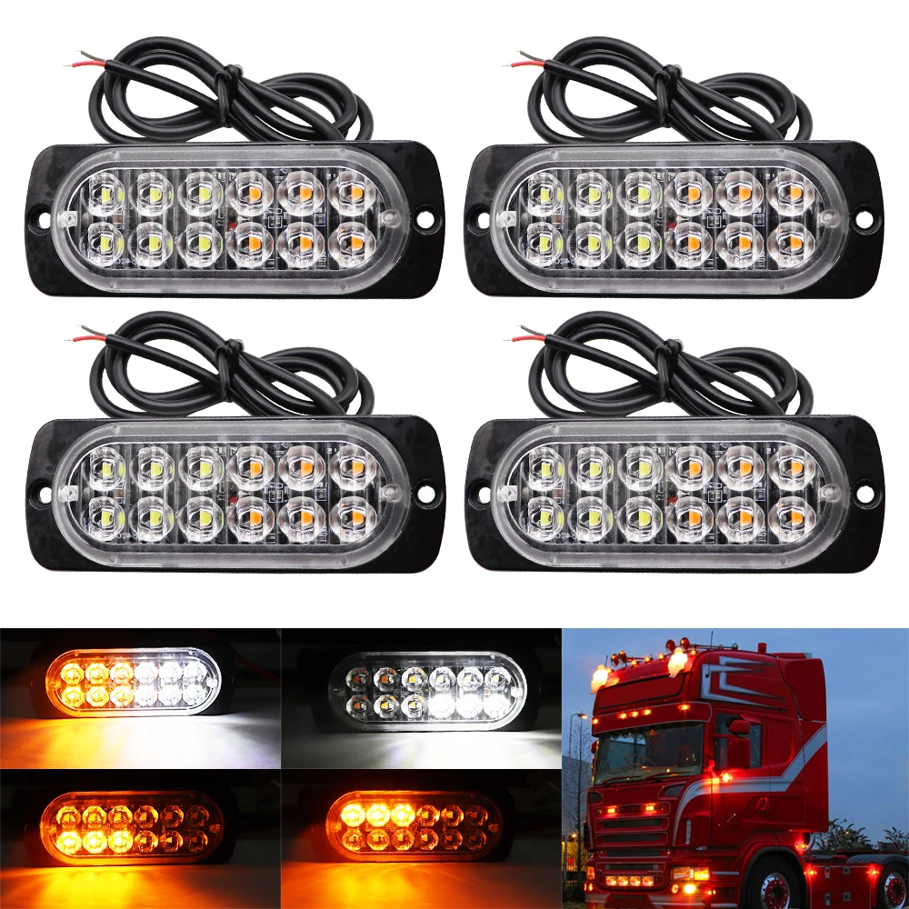 12 LED Стробоскоп сигнальная лампа решетка мигающий проблесковый аварийный свет