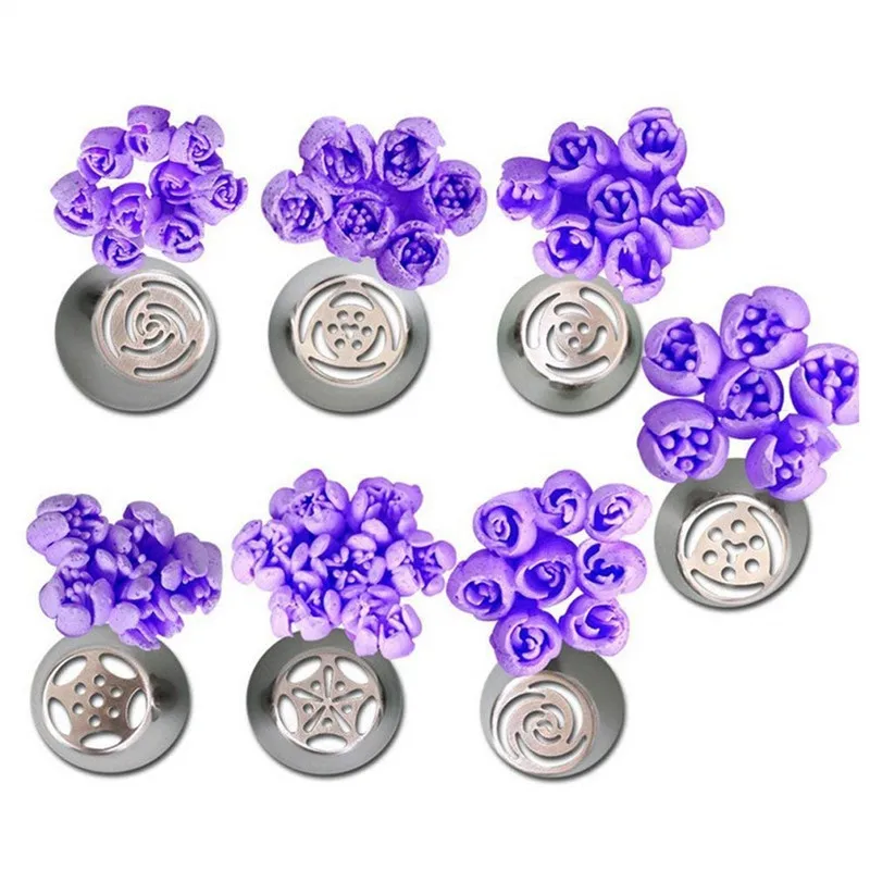 11 шт./компл. Кондитерские насадки из нержавеющей стали для украшения