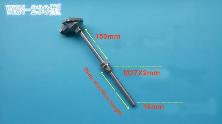 Взрывозащищенный датчик температуры типа K 0 300 с мм|thermocouple temperature|thermocouple temperature