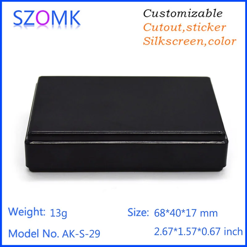 20 шт. черные пластиковые коробки для электроники ящик инструментов 68*40*17 мм|enclosure