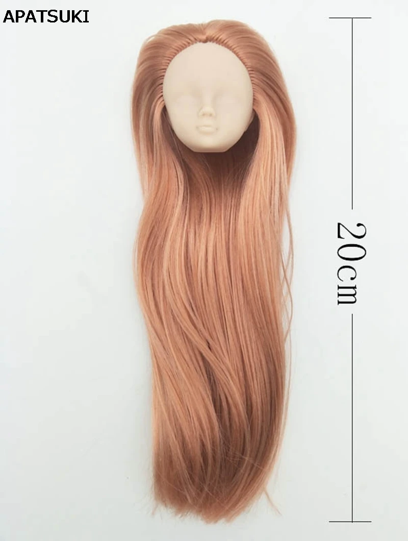 Kahki цвет волос DIY Мягкая Практика Макияж голова куклы для 11 5 &quotкукольные головки