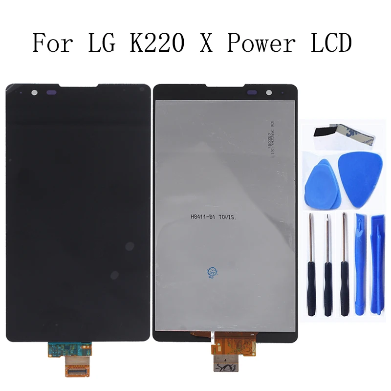 

5.3" For LG X Power K220 K220DS F750K F750K LS755 X3 K210 US610 K450 LCD Display Touch Screen Replacement with Frame Repair Kit