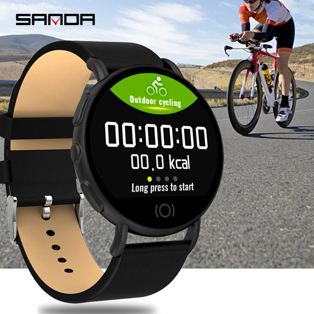 SANDA Смарт часы для Android iOS Бизнес Мужчины Bluetooth Smartwatch монитор сердечного ритма