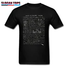 Европейские футболки Теория релятивности, хлопковые мужские топы, облегающие футболки с математической надписью, черная одежда с графическим принтом, оптовая продажа
