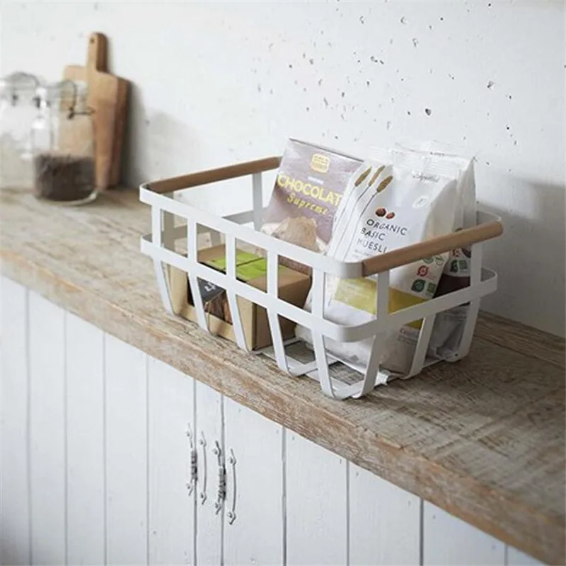 1 шт. корзина для хранения закусок мелочей кухонного и организации белый