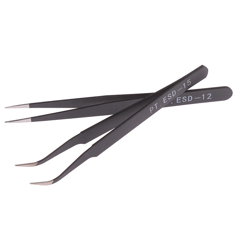 1Pcs Curved Straight Tweezer Stainless Steel Nail Sticker False Eyelash Rhinestone Nipper Picker Makeup Tool Set | Красота и здоровье