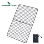 Безграничный Вояж титановый мини-гриль для барбекю угольный гриль для барбекю пищевая углеродная печь газовый гриль Кемпинг Пляжный Пикник инструменты для готовки