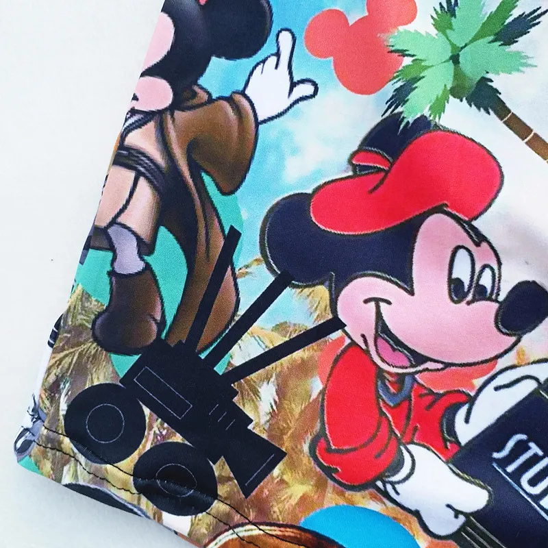 Летние комплекты одежды с мышкой для маленьких девочек детский топ из молочного