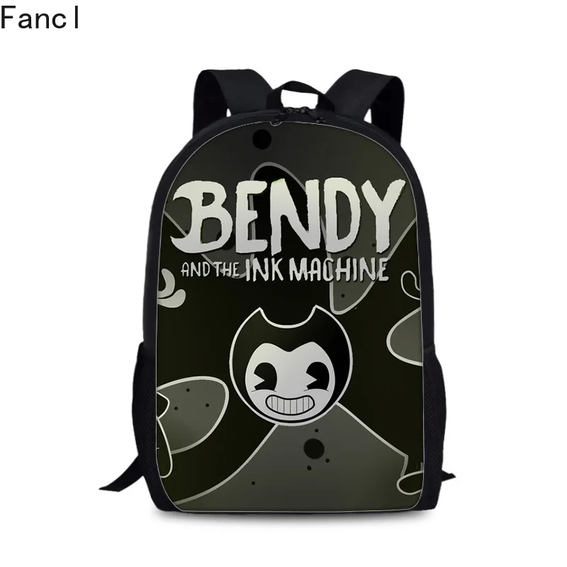 2019Hot Bendy And The Ink Machine рюкзаки для детей школьные сумки мультяшная игра 3D книга