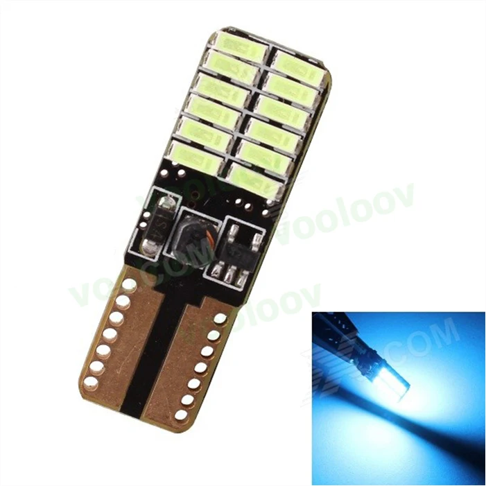 2x настоящий Canbus T10 LED W5W 4014 ширина автомобиля Свет Парковка свет ошибка Бесплатная