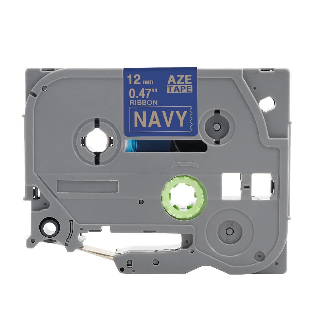 Gold on Navy Blue Совместимость с Brother P-touch 12 мм атласная лента этикеток лента TZe-R231 tzero34 для Brother принтер этикеток P сенсорный принтер этикеток - Цвет: Gold on Navy Blue