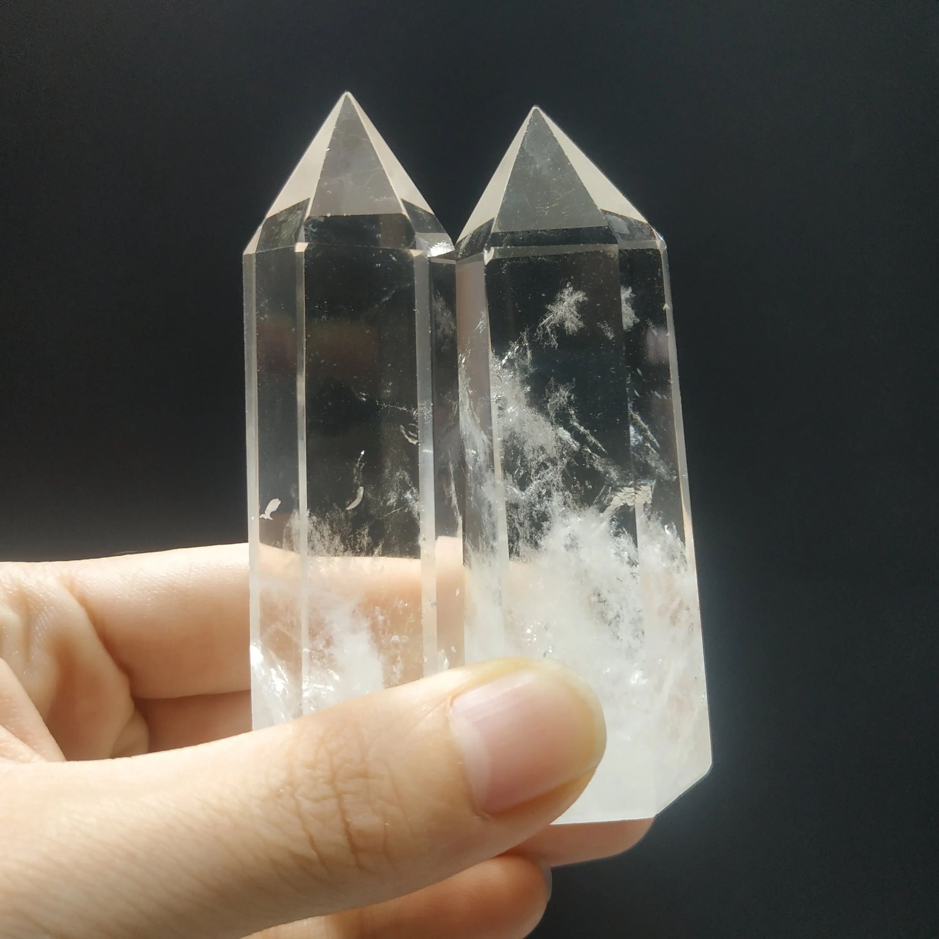 

High quality natural clear quartz Point crystal quarzt tower pure crystal wands Healing Stone