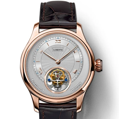 LOBINNI люксовый бренд часы для мужчин Швейцария Tourbillion механические мужские часы сапфир Водонепроницаемые часы энергетический дисплей L8886-8 - Цвет: Item 4