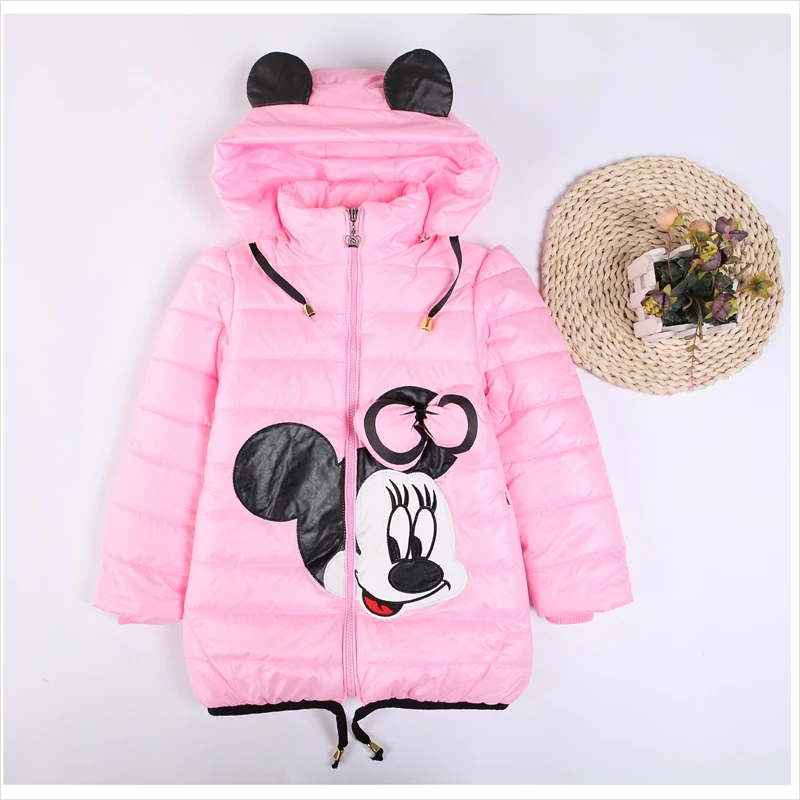 Розничная продажа Новинка 2016 года стильная куртка с Микки и Минни для девочек