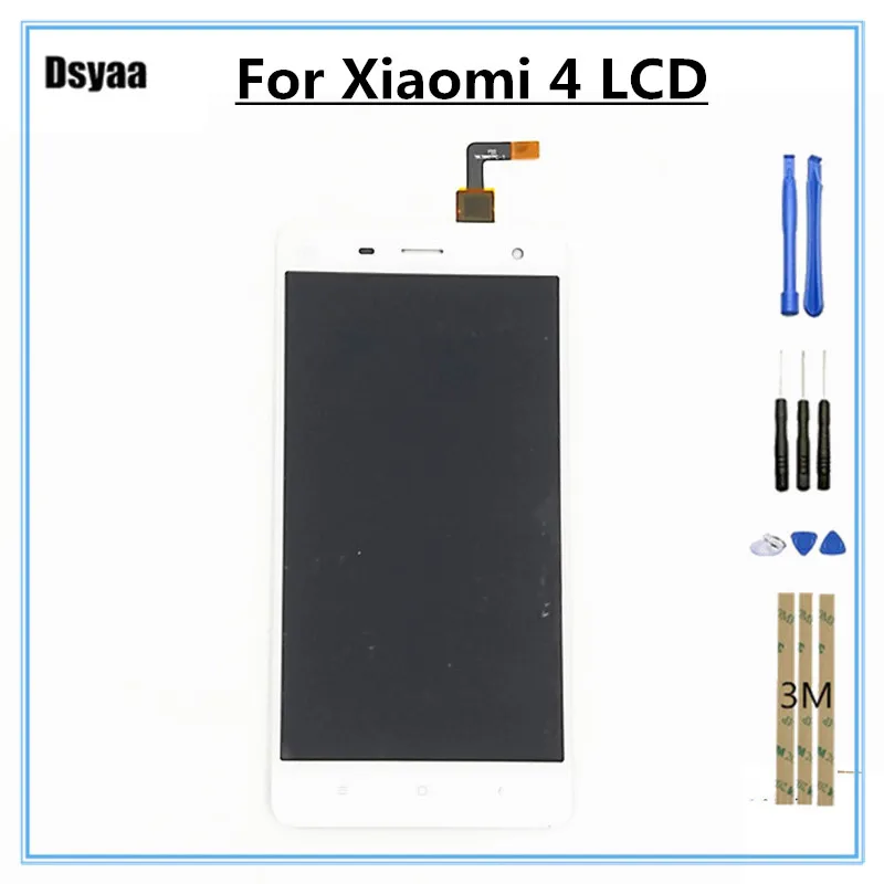 5 дюймов для Xiaomi Mi4 M4 ЖК дисплей сенсорный экран дигитайзер сборка 4 LCD с набором