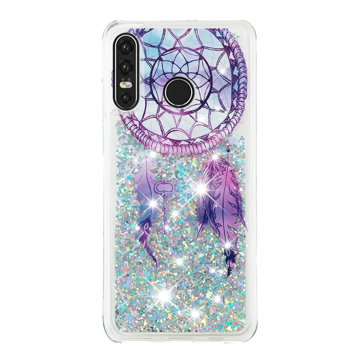 Pattern 6 Блестящий Жидкий чехол для huawei P30 Lite чехол для huawei P20 P30 Pro Lite чехол милый мягкий силиконовый прозрачный Жидкий чехол - Цвет: Pattern 6