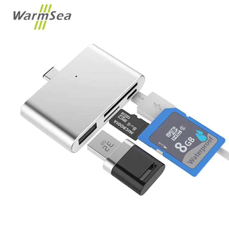 OTG USB3.1 тип c кардридер USB C к USB2.0 SD TF Micro многофункциональный переходник для