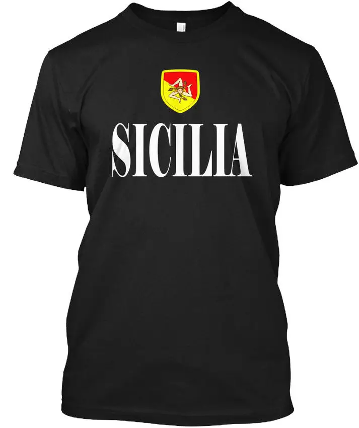 

Sicily Italy Sicilian Flag - Sicilia Hot Selling 100 % Cotton Summer The New Fashion for Short Sleeve Harajuku Tee Shirts