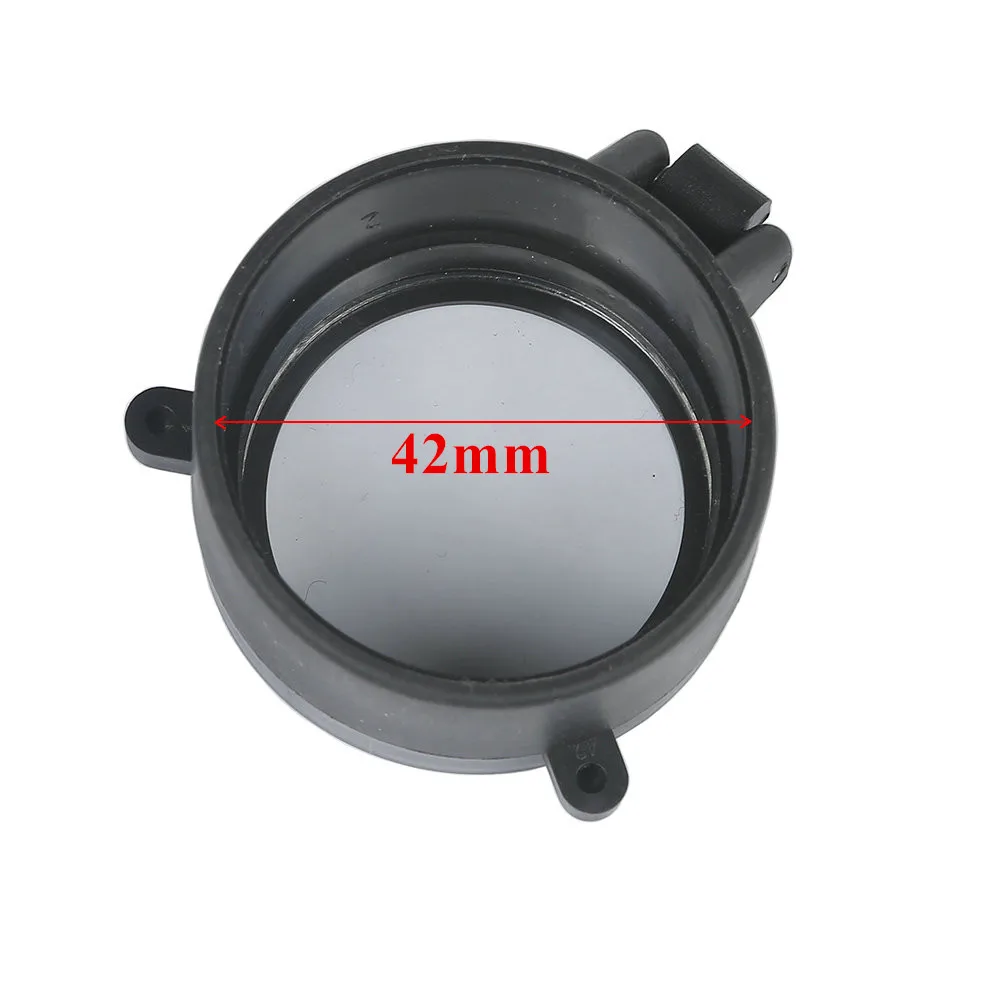 42mm MIZUGIWA 1 шт. прицел для винтовки быстрый флип пружинный открытый объектив Крышка Прозрачный глаз защита объектива Крышка для охоты - Цвет: 42mm