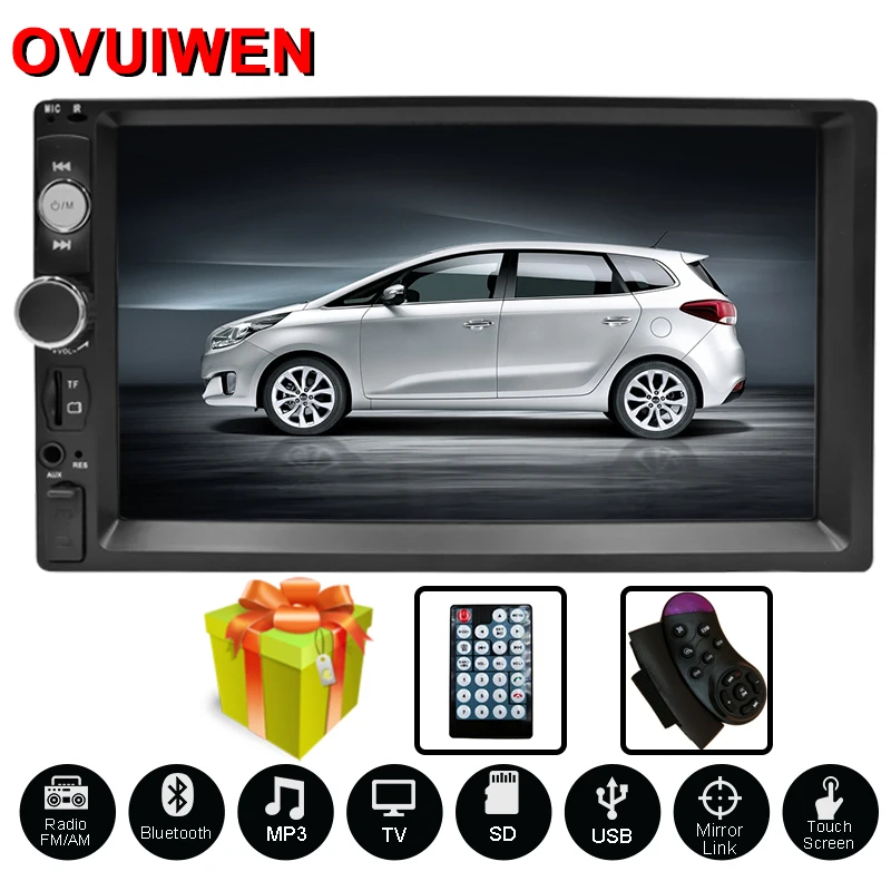 Универсальное автомобильное радио с двойным Din 7 &quotHD мультимедийный плеер