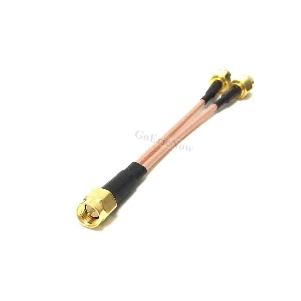 5 шт. RF коаксиальный RP SMA/ SMA штекер к Y 2x разъем сплиттер папа-папа суммирующий