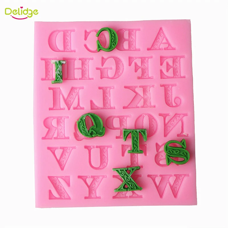 Delidge 1 шт. силиконовая форма для торта с буквами Английский алфавит помадки