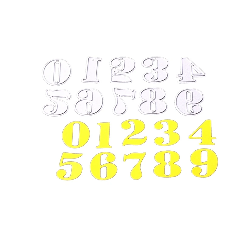ABOOM 6 шт./лот метка металлические трафареты для выбивания папки декоративные