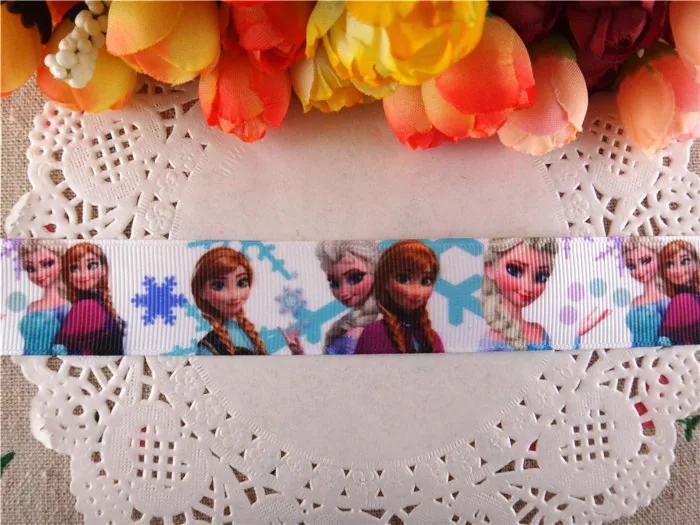 new arrival 1&quot (25mm) princess printed grosgrain ribbon cartoon ribbons cloth tape 10 yards WQ040406 | Дом и сад