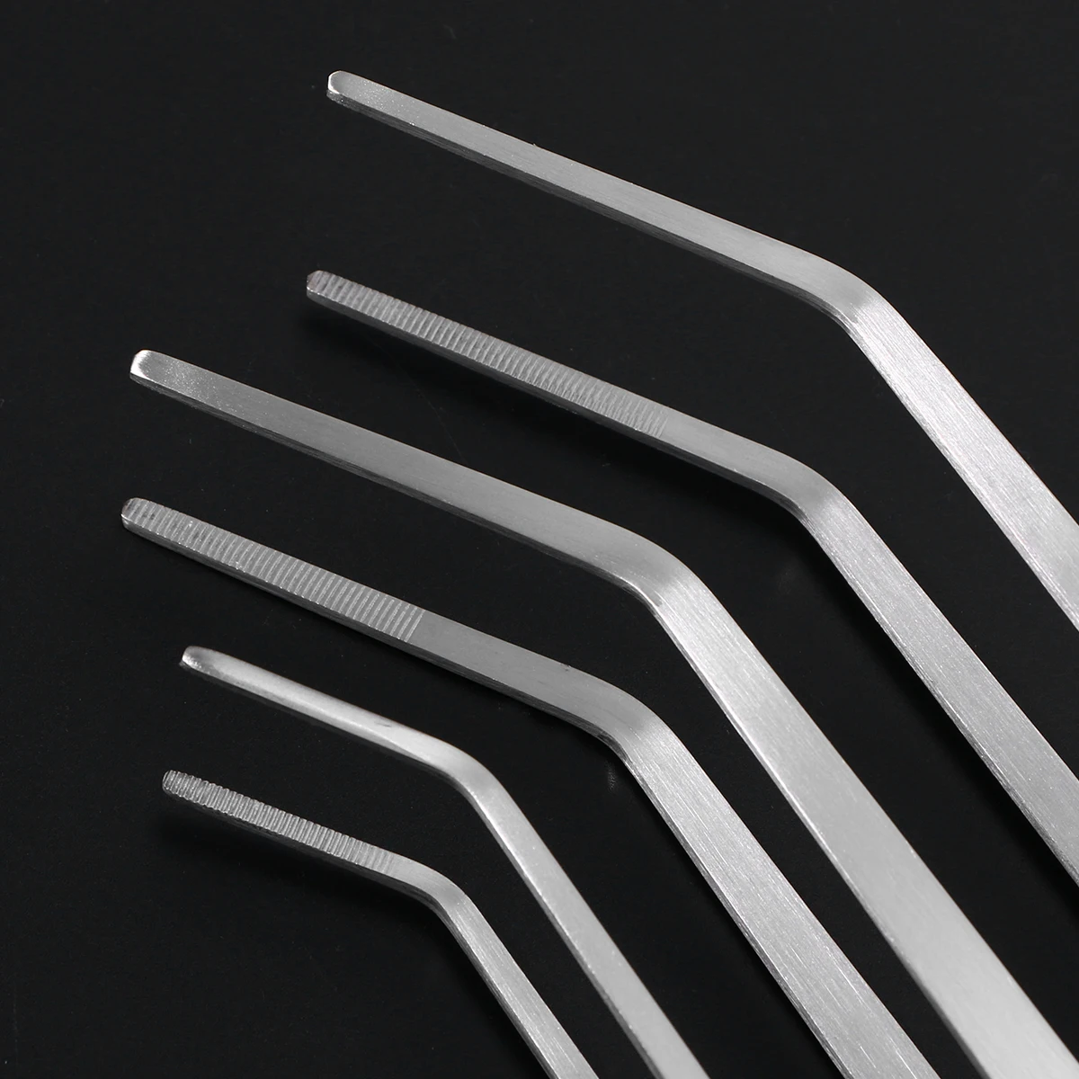 

6pcs Stainless Steel Straight Tweezers And Curved Tip Tweezers Aquarium Tank Aquatic Plant Tongs Tweezers Tools for Fish Tank