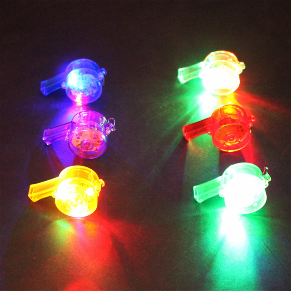 30 шт./лот забавные Яркие мигающие свистки мигание Растущая игрушка LED товары для