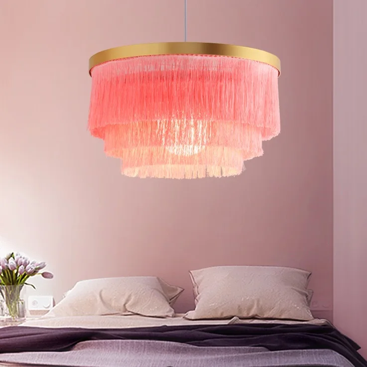 

Nordic Lamp Silk thread Hanglamp Pendant Lights Creative Bedroom Luminaire Suspendu Cafe Bar Lamparas De Techo Colgante Moderna
