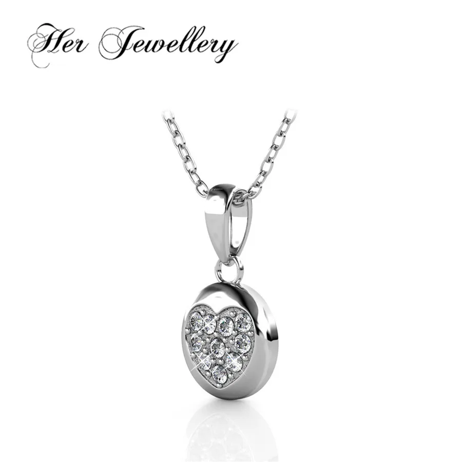 Her Jewellery Faith Heart Pendant necklace new product pendant for women decorative Made with crystals from Swarovski HP0162 | Украшения и