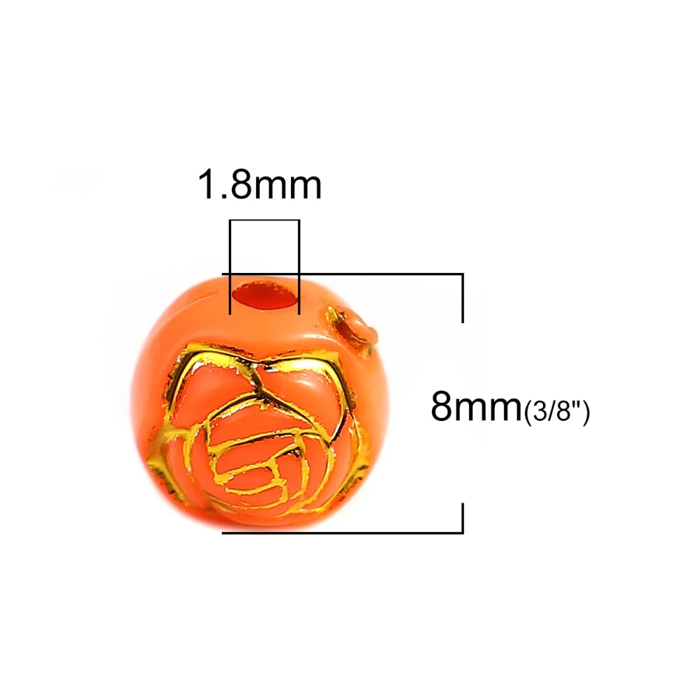DoreenBeads Φ в случайном порядке Рисунок розы фурнитура для самостоятельного
