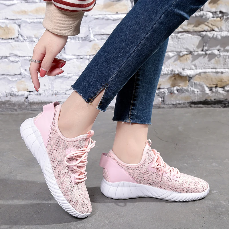 Женская обувь Новинка 2019 года модная tenis feminino легкая дышащая сетчатая женская