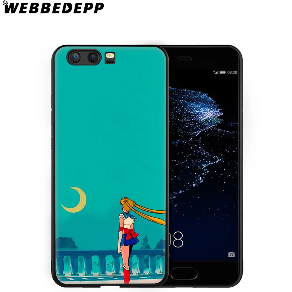 WEBBEDEPP мягкий чехол с аниме Sailor Moon для Huawei P8 P9 P10 P20 P30 Lite Pro P Smart Z Plus 2019 Y6 Prime 2018 2017 Mini |