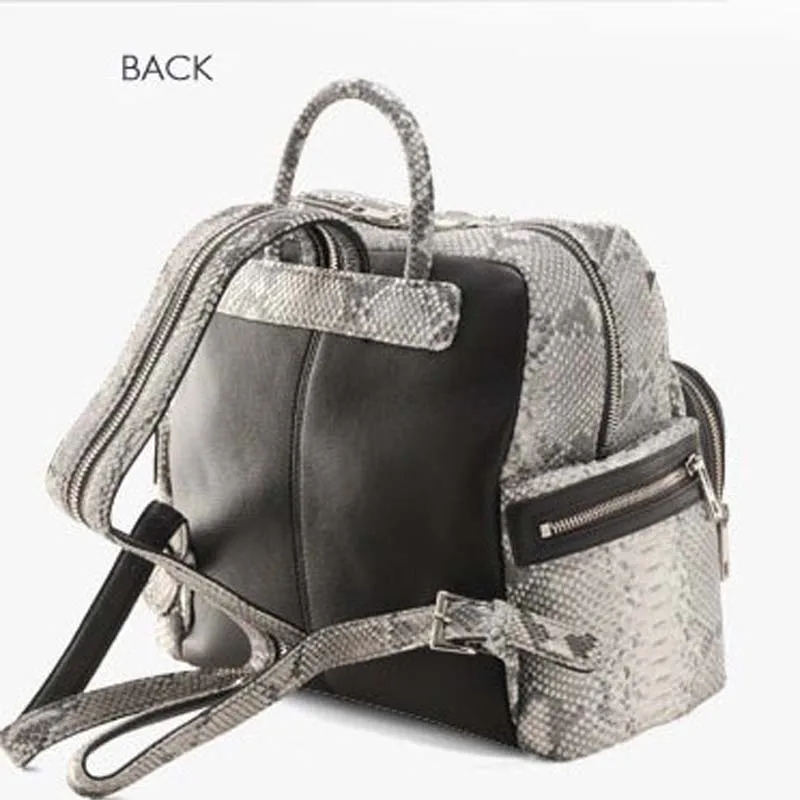 Женский рюкзак из змеиной кожи mengzhongmeng новый женский сумка кожи|womens backpack bag|backpack