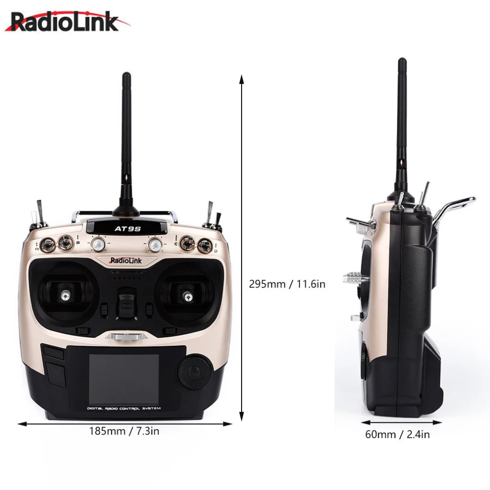 Передатчик системы Radiolink AT9S 2 4G 9CH контроллер Remont с приемником R9DS для FPV дрона
