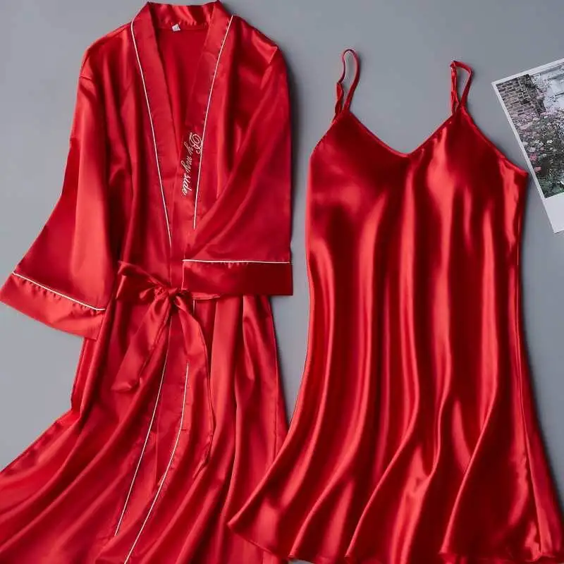 style 7 Комплект из 2 предметов сексуальное ночное платье для Для женщин глубокий нижнее белье шелковая ночная сорочка ночная рубашка без рукавов Ночная рубашка Летняя домашняя одежда - Цвет: style 7
